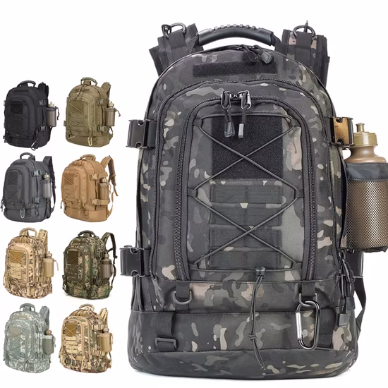 Nova grande capacidade homem tático camo mochilas sacos ao ar livre 3p edc molle pacote para trekking acampamento caça