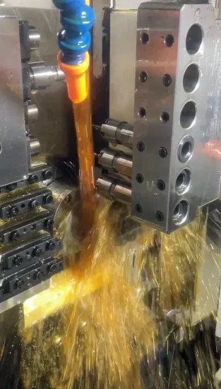 Peças de maquinaria fazendo à máquina de moedura de bronze da imprensa de embalagem do serviço de fabricação